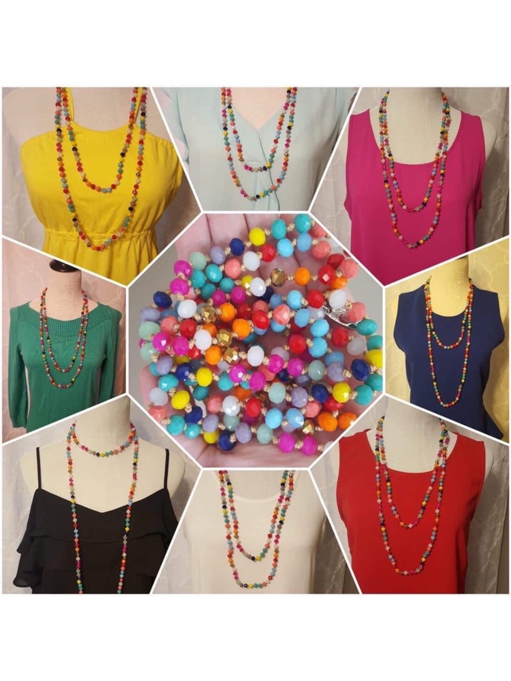 🆕 Colorful Beaded Levi Necklace Plunder - Picture 8 of 10